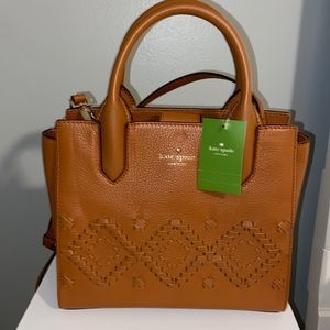 Kate Spade brown leather purse brand new with tags